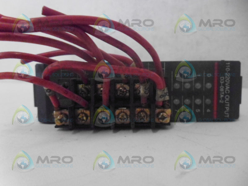 PLC DIRECT D3-08TA-2 OUTPUT MODULE *USED*