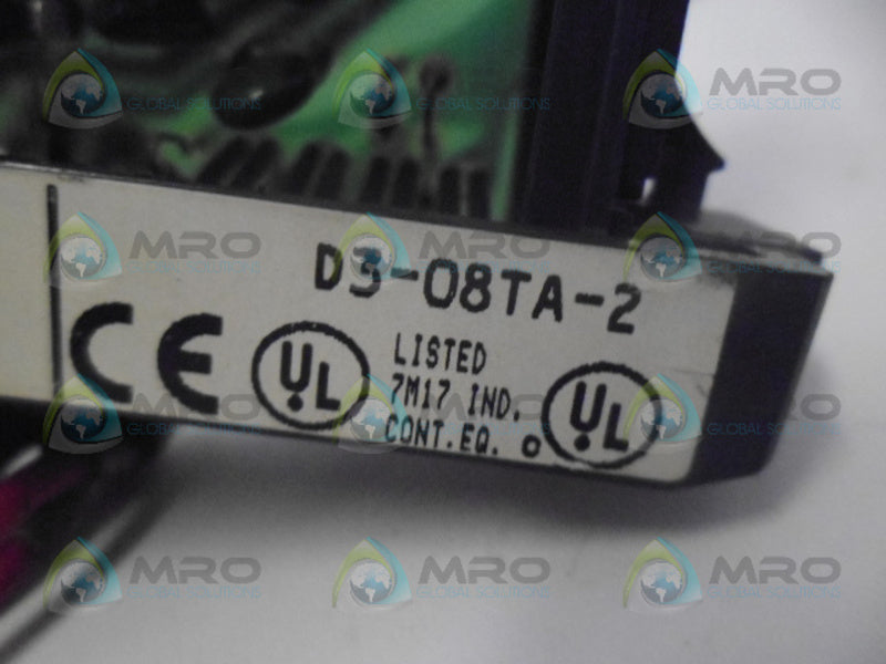 PLC DIRECT D3-08TA-2 OUTPUT MODULE *USED*