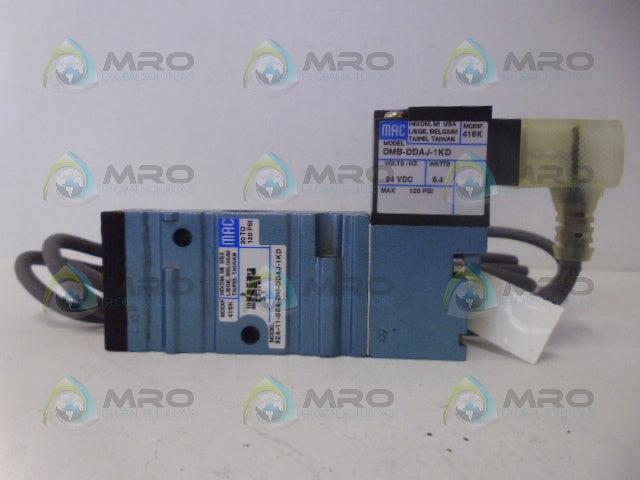 MAC 52A-11-B0A-DM-DDAJ-1KD SOLENOID VALVE *USED*