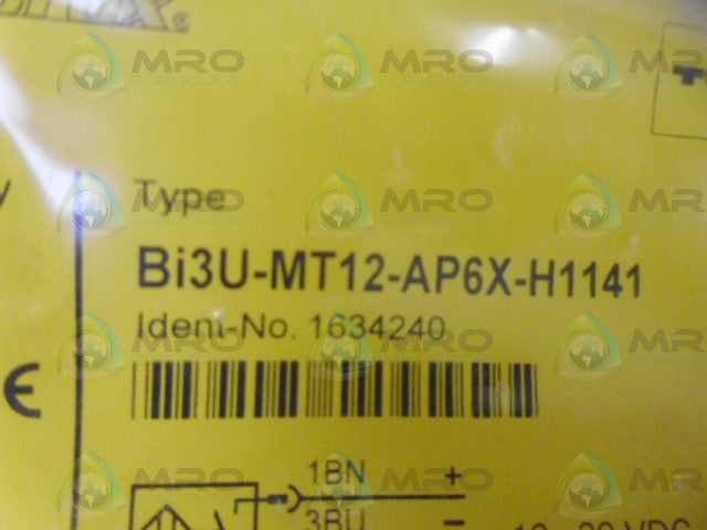TURCK Bi3U-MT12-AP6X-H1141 PROXIMITY SENSOR *NEW IN FACOTRY BAG*