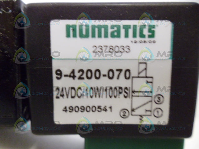 NUMATICS 9-4200-070 SOLENOID VALVE *NEW NO BOX*