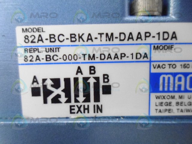 MAC 82A-BC-BKA-TM-DAAP-1DA PNEUMATIC SOLENOID VALVE *NEW NO BOX*
