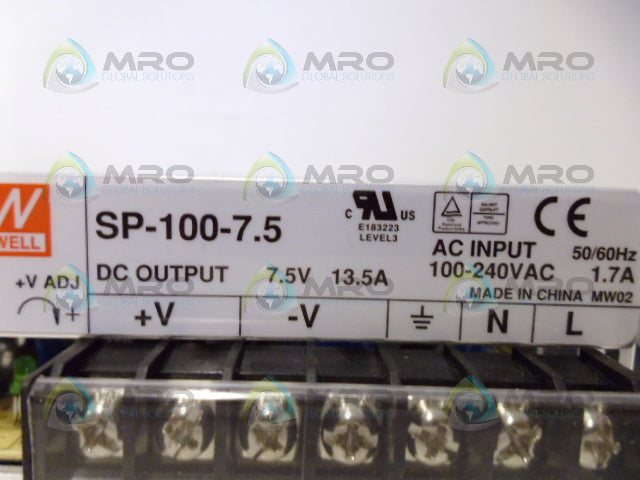 MEANWELL SP-100-7.5 POWER SUPPLY *NEW IN BOX*