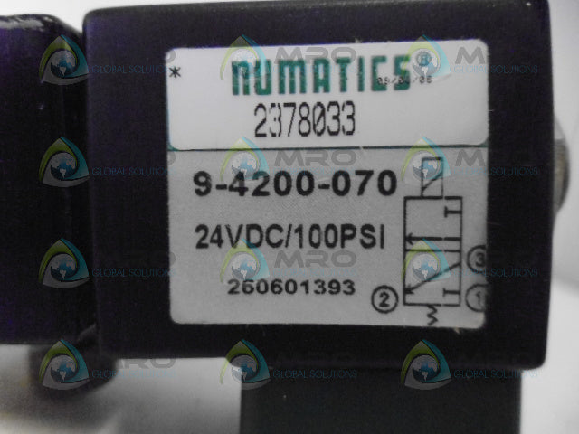 NUMATICS 9-4200-070 SOLENOID VALVE *NEW IN BOX*
