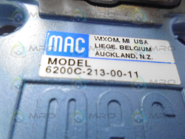 MAC 6200C-213-00-11 VALVE BASE *NEW NO BOX*