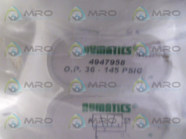 NUMATICS 4947958 3-WAY POPPET *NEW IN FACTORY BAG*