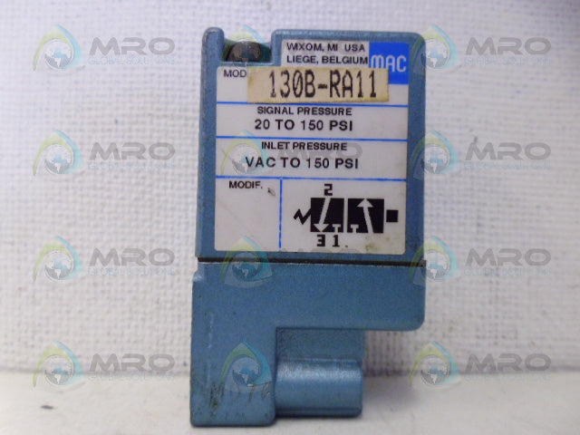 MAC 130B-RA11 SOLENOID VALVE *NEW NO BOX*