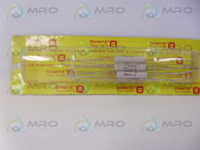 OHMITE 95J1K2 WIRE WOUND RESISTOR *NEW IN ORIGINAL PACKAGE*