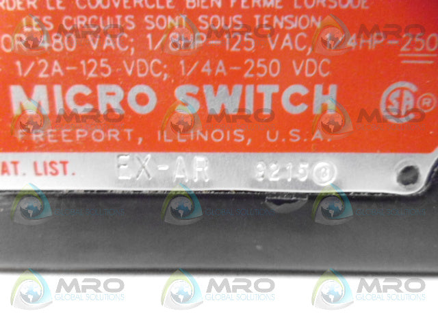 MICROSWITCH EX-AR EXPLOSION PROOF LIMIT SWITCH *NEW IN BOX*