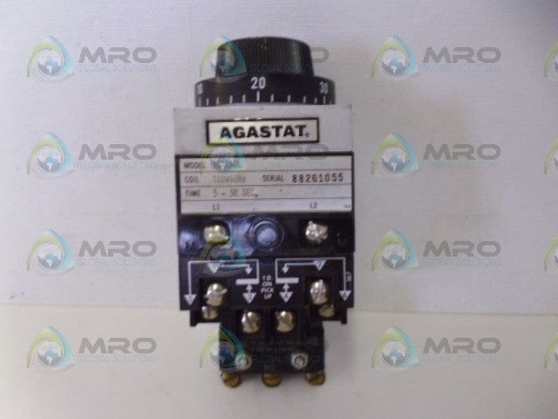AGASTAT 7012ADL TIME DELAY RELAY 5-50 SEC. *NEW NO BOX*
