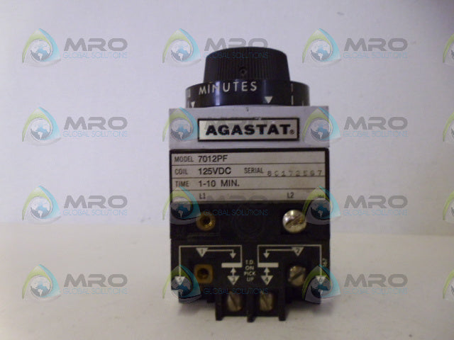 AGASTAT 7012PF TIMING RELAY (1-10 MINUTES) *NEW NO BOX*