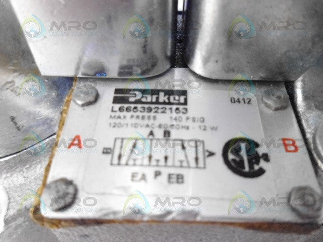 PARKER L6653922153 AIR CONTROL VALVE *USED*