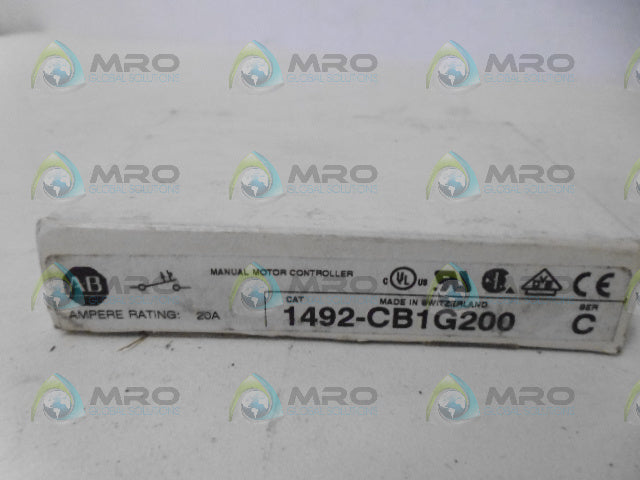 ALLEN BRADLEY 1492-CB1G200 SER. C CIRCUIT BREAKER *NEW IN BOX*