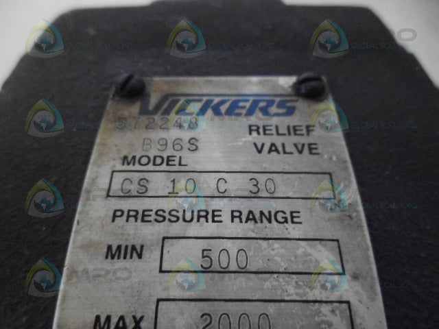VICKERS CS10C30 RELIEF VALVE 500-2000 *NEW NO BOX*