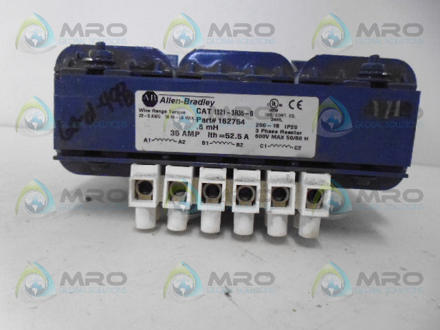ALLEN BRADLEY 1321-3R35-B LINE REACTOR *USED*