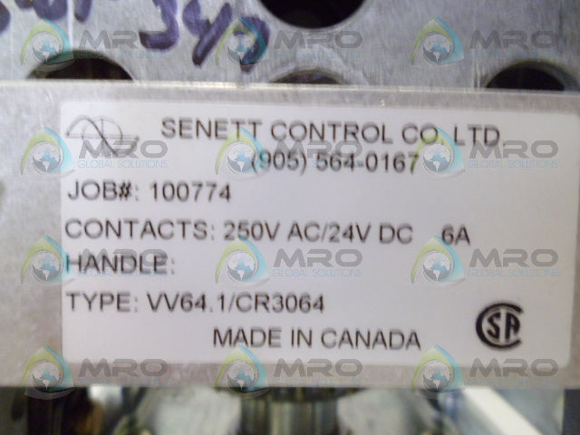 SENETT VV64.1/CR3064 JOYSTICK CONTROLLER *USED*
