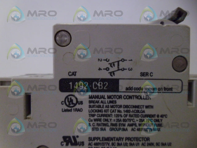 ALLEN BRADLEY 1492-CB2H030 SER. C CIRCUIT BREAKER *NEW NO BOX*