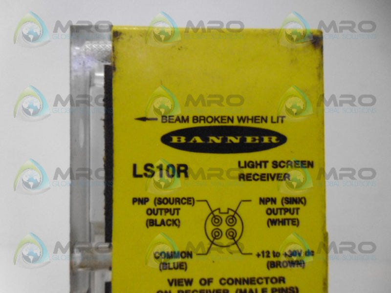 BANNER ENGINEERING LS10R LIGHT RECIEVER (AS PICTURED *USED*