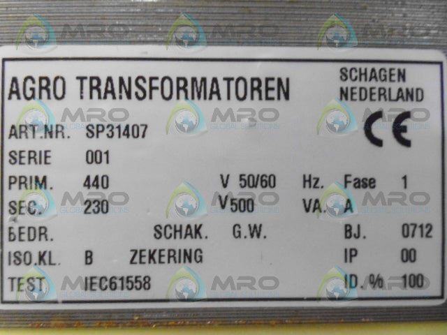ARGO SP31407 TRANSFORMER *NEW NO BOX*