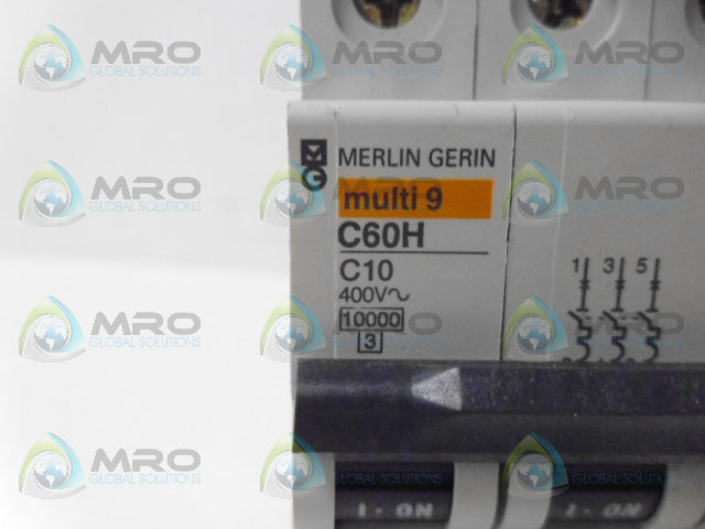MERLIN GERIN C60H C10 CIRCUIT BREAKER 3P 10A *NEW NO BOX*