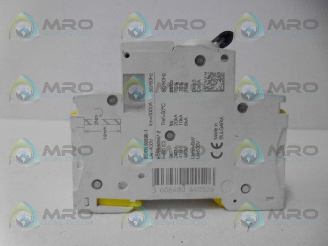 SCHNEIDER ELECRIC IC60N C20A CIRCUIT BREAKER 2P 20A *USED*