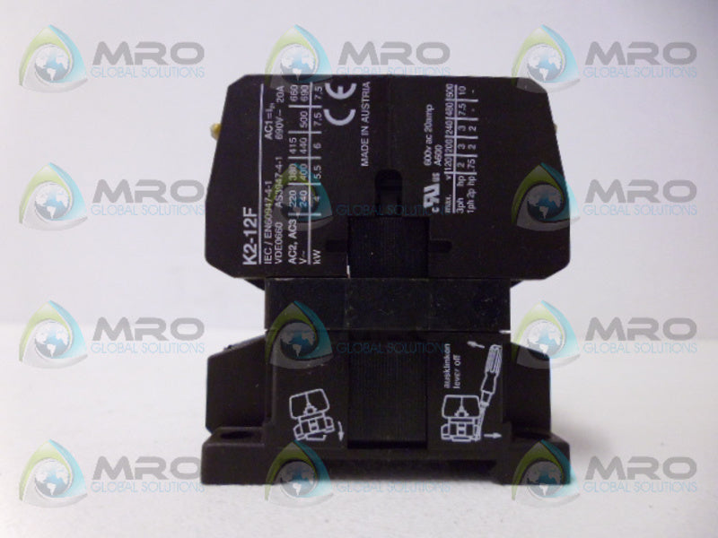 BENEDIKT AND JAGER K2-12F01 CONTACTOR *NEW NO BOX*