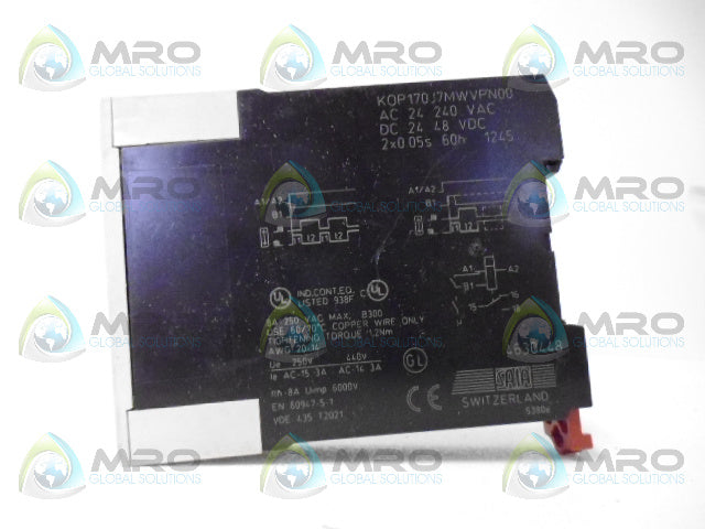 SAIA KOP170J7MWVPN00 RELAY 240VAC *NEW NO BOX*