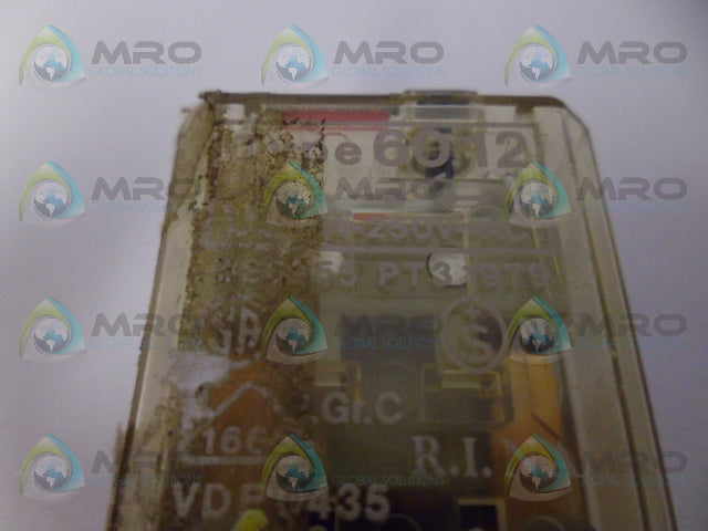 RINA 60.12 RELAY 250V *USED*