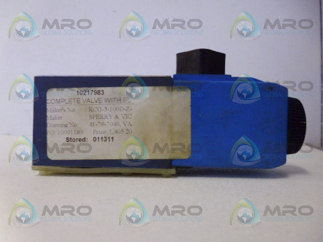 VICKERS KCG-3-100D-Z-M-U-HL1-10 VALVE *NEW NO BOX*