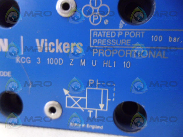 VICKERS KCG-3-100D-Z-M-U-HL1-10 VALVE *NEW NO BOX*