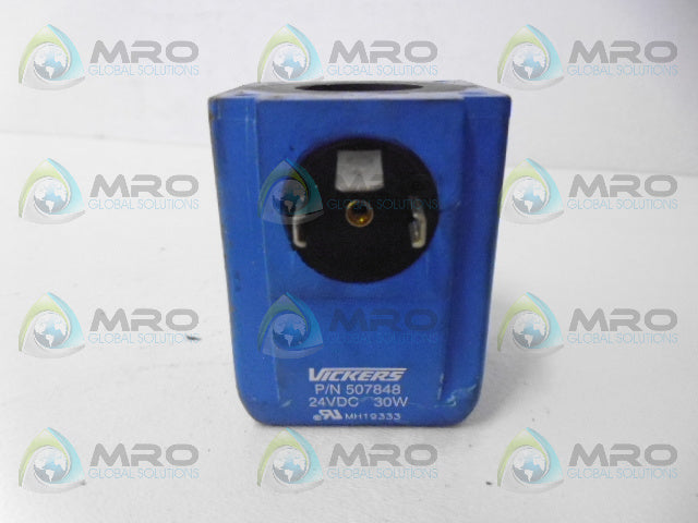 VICKERS 507848 COIL 24VDC *USED*