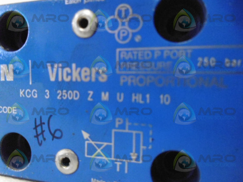 VICKERS KCG-3-250D-Z-M-U-HL1-10 PROPORTIONAL VALVE *NEW NO BOX*