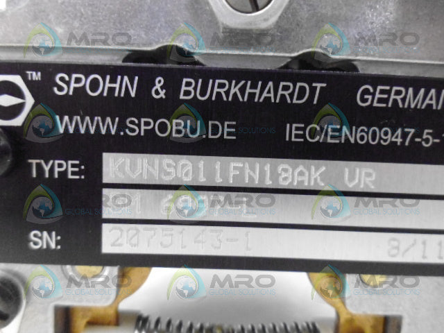 SPOHN & BURKHARDT KVNS011FN18AK VR CRANE JOYSTICK *USED*