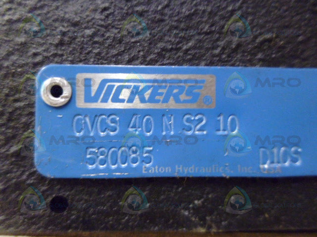 VICKERS CVCS-40-N-S2-10 HYDRAULIC VALVE CARTRIDGE *NEW NO BOX*