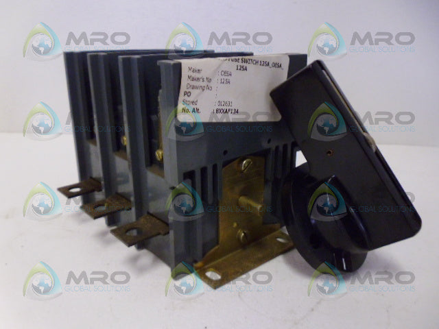 STROMBERG OESA 125A FUSE SWITCH (AS PICTURED) *NEW IN BOX*