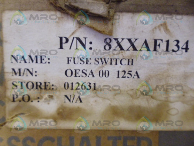 STROMBERG OESA 125A FUSE SWITCH (AS PICTURED) *NEW IN BOX*