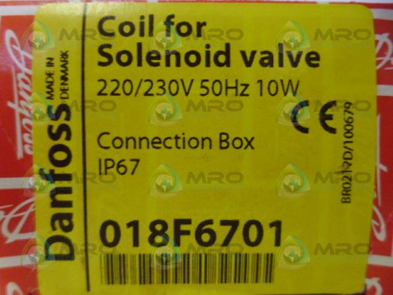 DANFOSS 018F6701 COIL NSMP