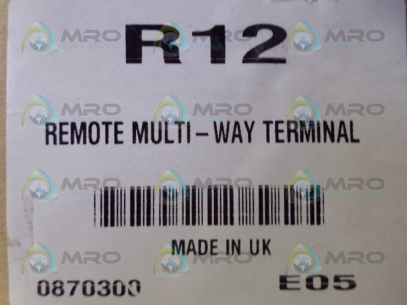 SPIRAX SARCO R12 REMOTE MULTI-WAY TERMINAL NSMP
