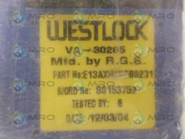 WESTLOCK VA-30285 SOLENOID VALVE *NEW IN FACTORY BAG*