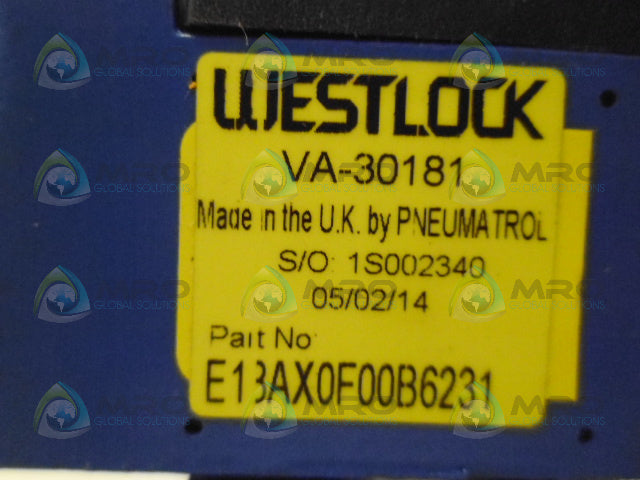 WESTLOCK VA-30181 SOLENOID VALVE *NEW NO BOX*