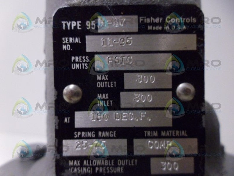 FISHER 95H-17 PRESSURE REGULATOR UNMP