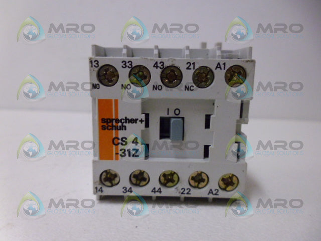 SPRECHER+SCHUH CS4-31Z CONTROL RELAY *NEW NO BOX*