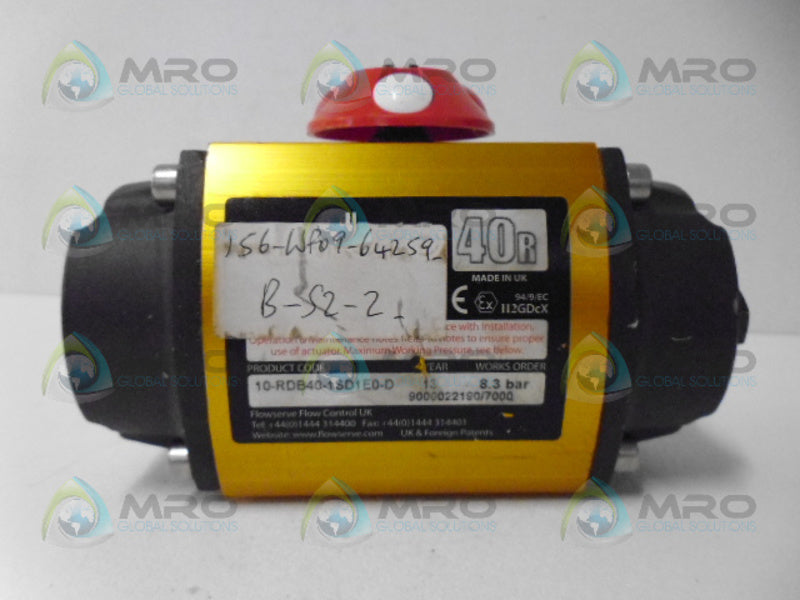 NORBRO 10-RDB40-1SD1E0-D PNEUMATIC ACTUATOR VALVE UNMP