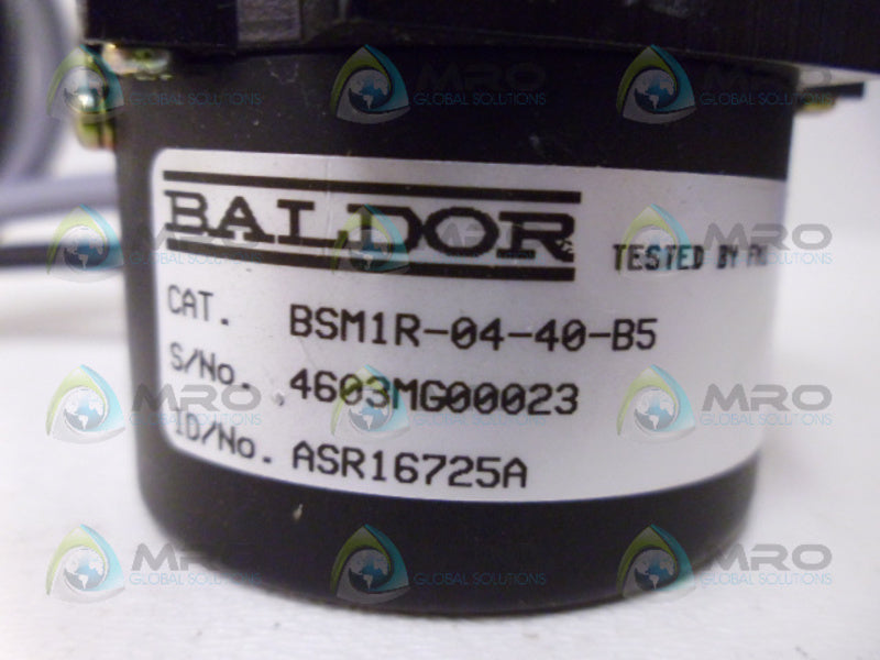 BALDOR BSM1R-04-40-B5 MOTOR NSNP