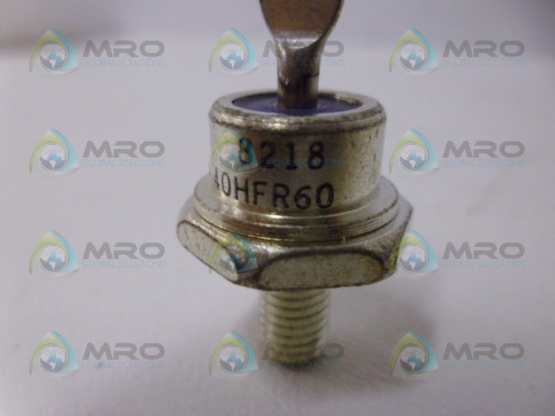 INTERNATIONAL RECTIFIER 40HFR60 8218 DIODE  *NEW NO BOX*