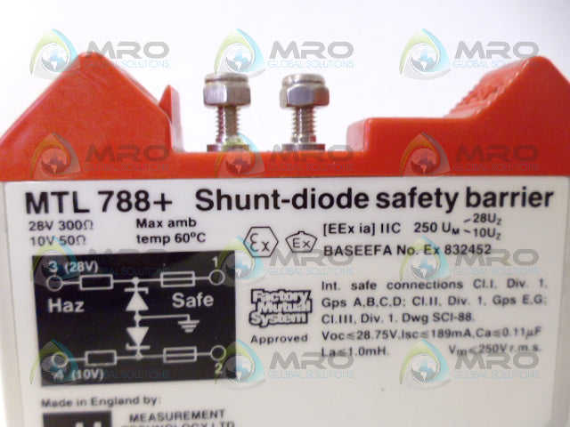 MEASUREMENT TECHNOLOGIES MTL788+ SAFETY BARRIER *NEW NO BOX*
