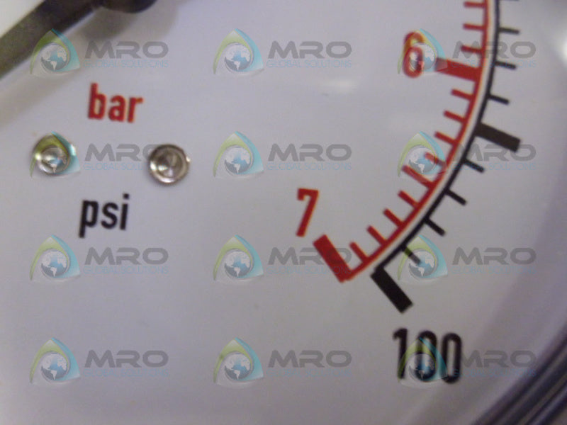 WIKA111.10.100 GUAGE 100PSI NSMP