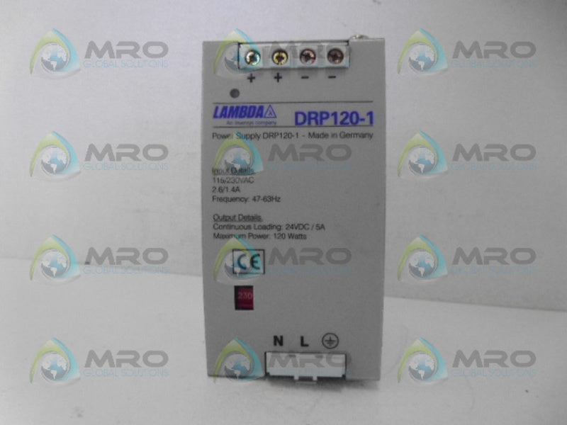 LAMBDA DRP120-1 POWER SUPPLY (AS PICTURED) NSNP