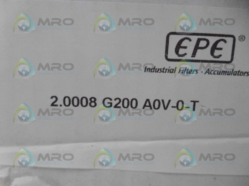 EPE 2.0008G200A0V-0-T HYDRAULIC FILTER  NSMP