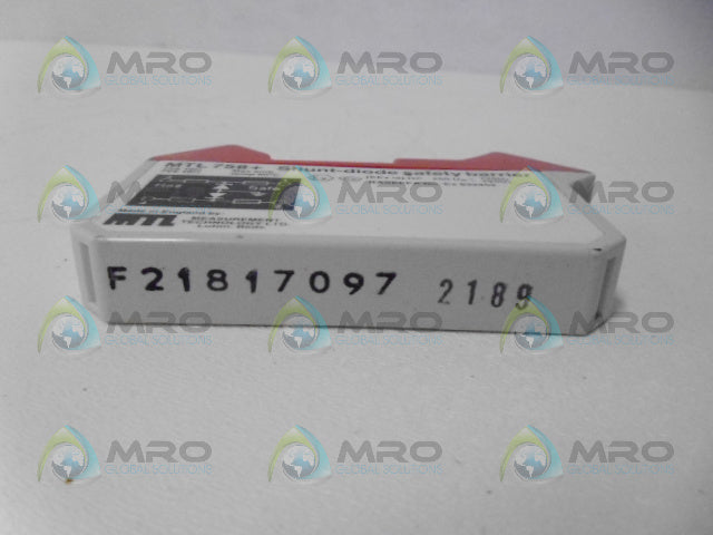 MEASUREMENT TECHNOLOGIES MTL758+ SHUNT DIODE SAFETY BARRIER *NEW NO BOX*